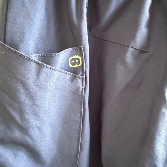 Wonder Wink W123 Women Navy Modern Fit Drawstring Cargo Scrub Pants Size Medium - Picture 3 of 6